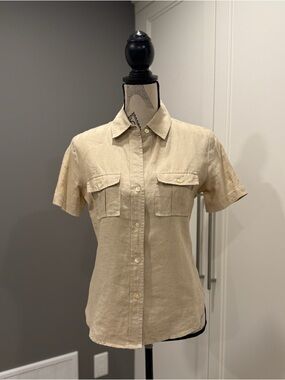 Y2K GAP Linen Safari Shirt